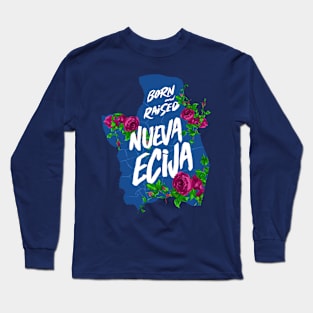 Born and Raised - Nueva Ecija, Philippines (Blue) Long Sleeve T-Shirt